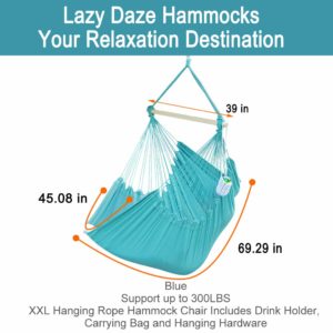 Lazy Daze Hammocks XXL Hanging Rope Hammock Chair