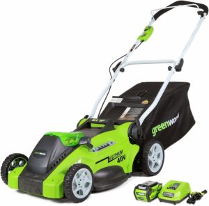 greenworks 25322 cordless lawn mower